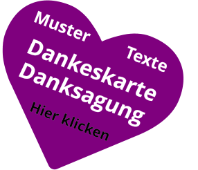 Muster Texte DankeskarteDanksagung Hier klicken